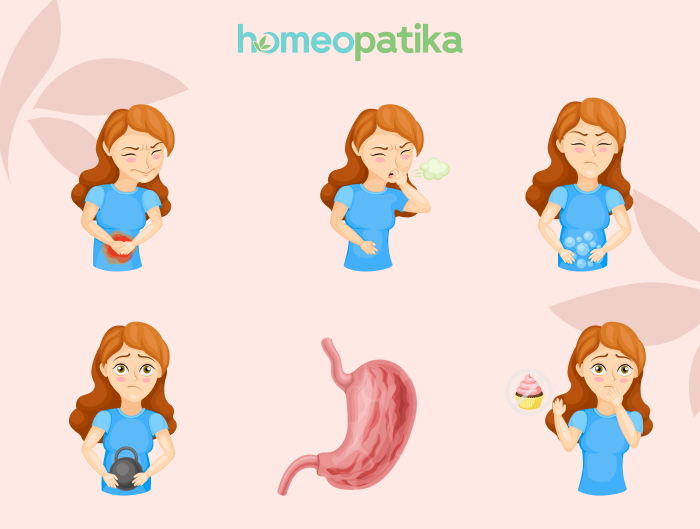  symptomy nadýmání