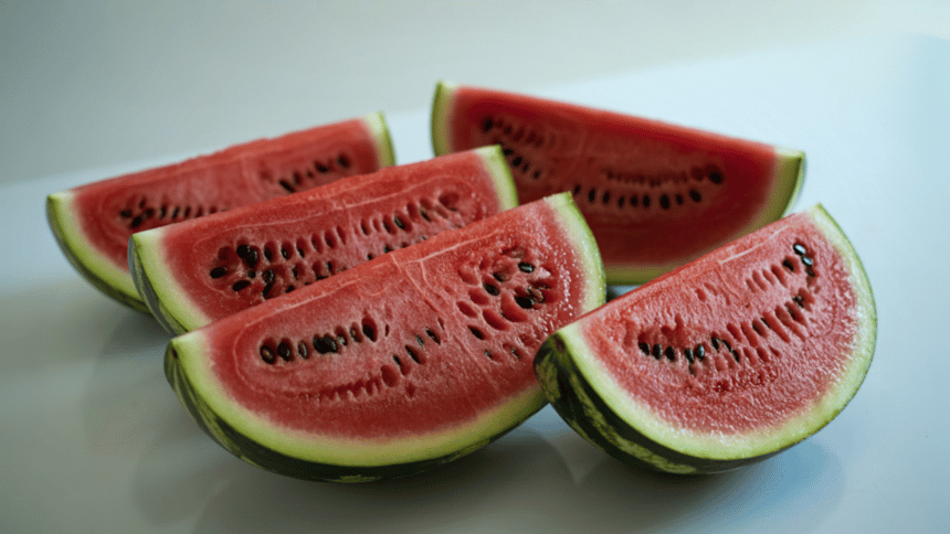 nakrájený vodní meloun.