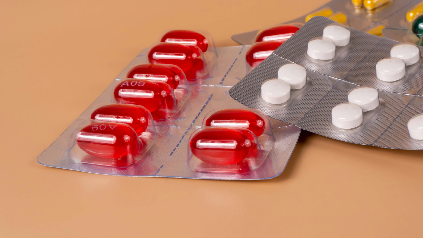 Tablety s antiandrogeny.