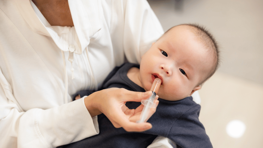 podávání homeopatika miminku.