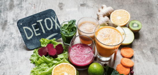 Detox z ovoce a zeleniny.