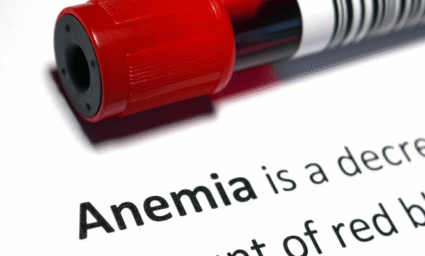 Krevní test na anemii.