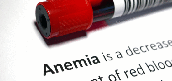 Krevní test na anemii.
