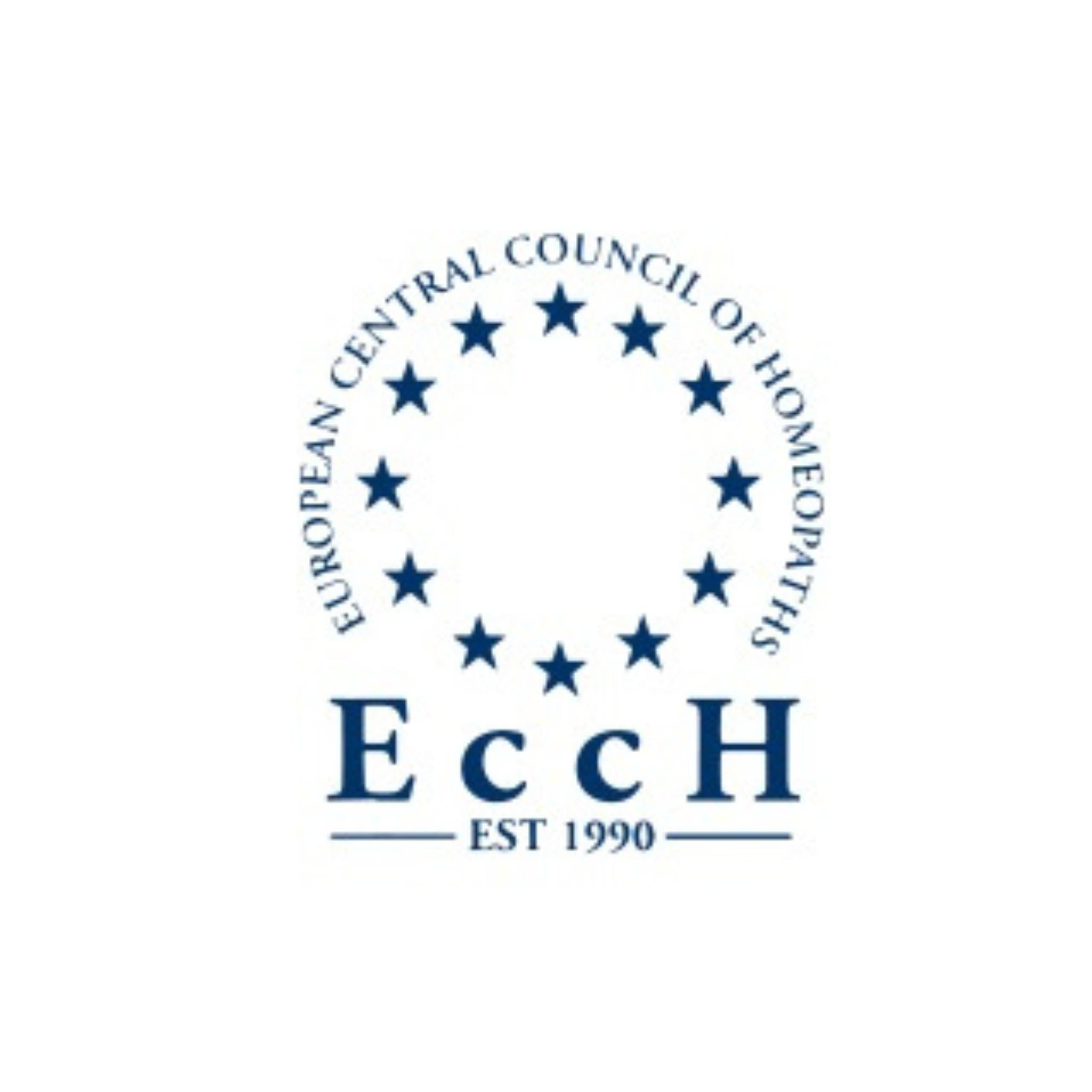 European Central Council of Homeopaths logo.