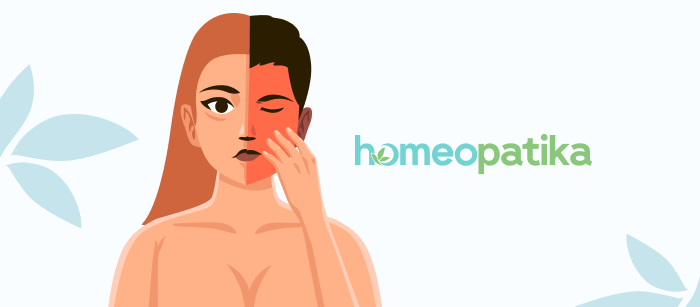  zčervenalý obličej