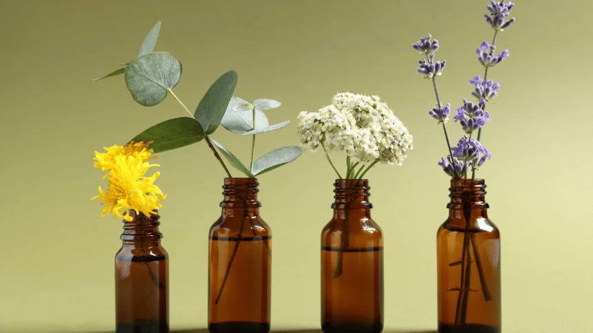 různé typy homeopatických léků.