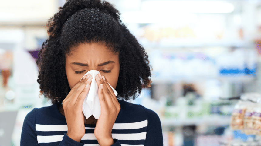 zhoršená rýma jako signál funkčnosti léku.