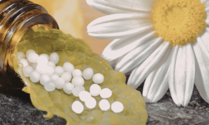 Homeopatika na listu.