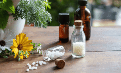 homeopatika v různých podobách.