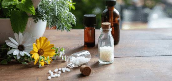 homeopatika v různých podobách.