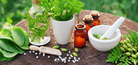 příprava homeopatika.